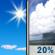 Thursday: A 20 percent chance of showers after noon.  Mostly sunny, with a high near 87. Northeast wind 10 to 15 mph becoming south in the afternoon. 