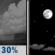 Tonight: A 30 percent chance of showers and thunderstorms before 9pm.  Partly cloudy, with a low around 56. South wind 15 to 20 mph decreasing to 5 to 10 mph after midnight. 