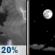 Tonight: A 20 percent chance of showers and thunderstorms before 9pm.  Partly cloudy, with a low around 51. South wind 5 to 10 mph becoming northeast after midnight. 