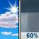 Today: Scattered showers and thunderstorms between noon and 3pm, then showers likely and possibly a thunderstorm after 3pm.  Partly sunny, with a high near 90. Northwest wind 5 to 10 mph becoming west 10 to 15 mph in the afternoon.  Chance of precipitation is 60%. New rainfall amounts between a tenth and quarter of an inch, except higher amounts possible in thunderstorms. 