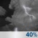 Tonight: A 40 percent chance of showers and thunderstorms, mainly before midnight.  Mostly cloudy, with a low around 67. South wind 5 to 10 mph becoming northwest after midnight. 