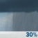 Friday: A chance of showers, with thunderstorms also possible after noon.  Mostly cloudy, with a high near 62. East wind 10 to 15 mph.  Chance of precipitation is 30%.